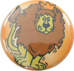 Löwe mit Krone Button - zum Schließen ins Bild klicken
